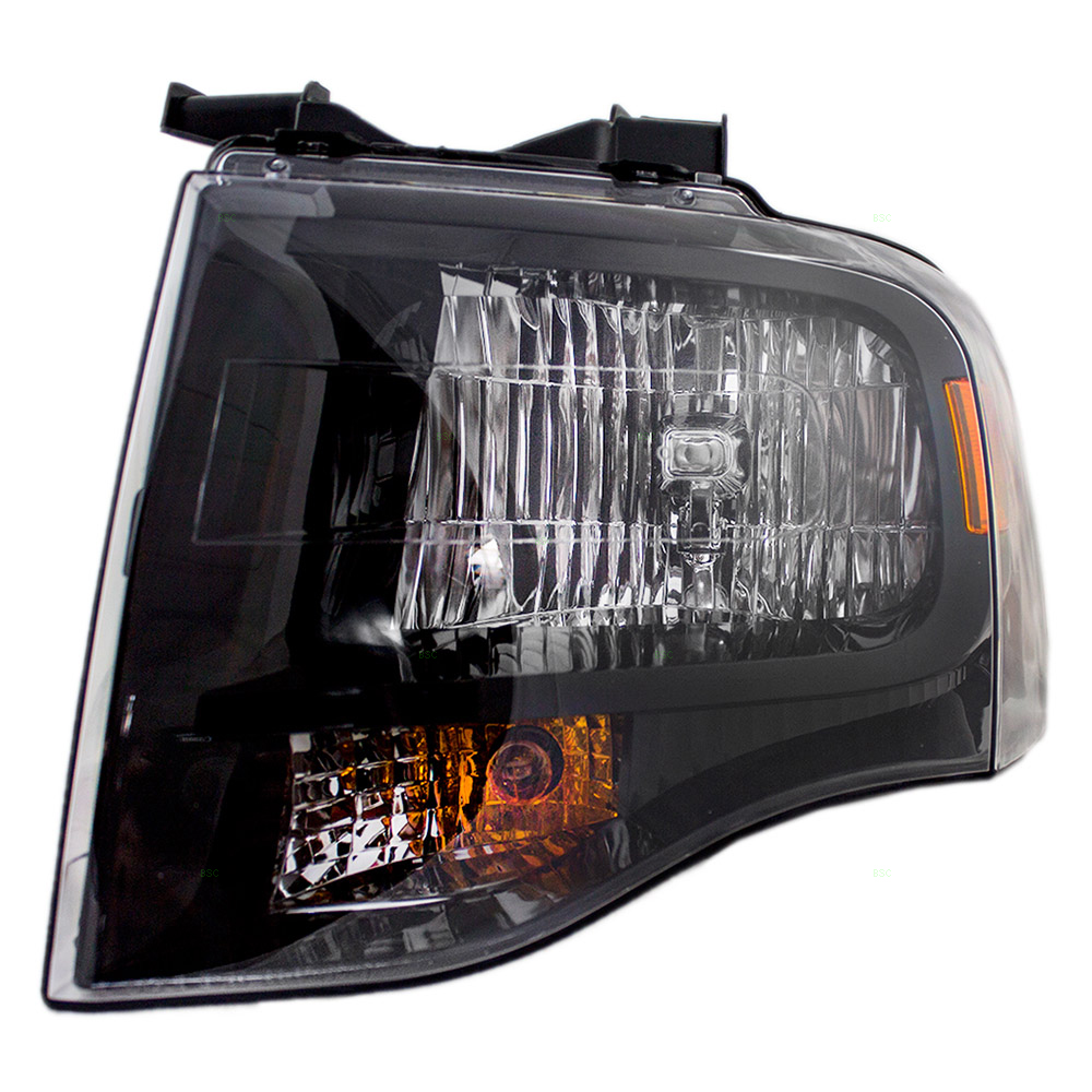 07-14 Ford Expedition Drivers Headlight Assembly - Black Housing