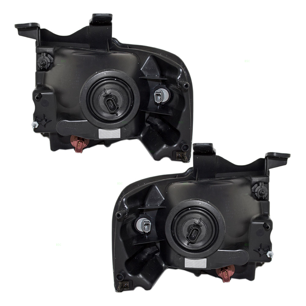 07-14 Ford Expedition Set of Headlights - Black Housing