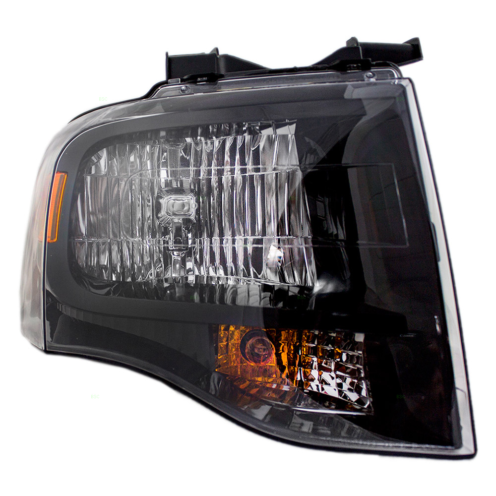 07-14 Ford Expedition Passengers Headlight Assembly - Black Housing