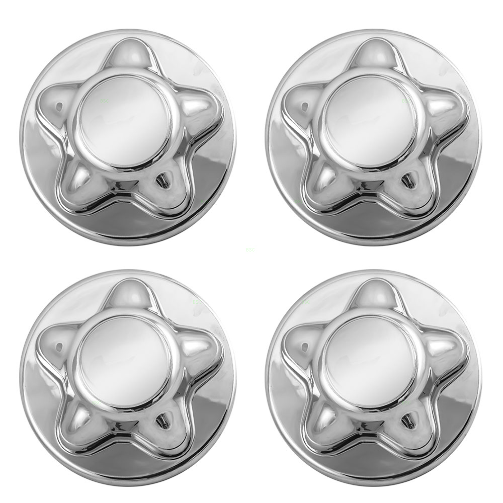 Ford Expedition F150 F250 Pickup Truck Set of 4 Chrome Center Wheel Hub Caps Lug Nut Covers
