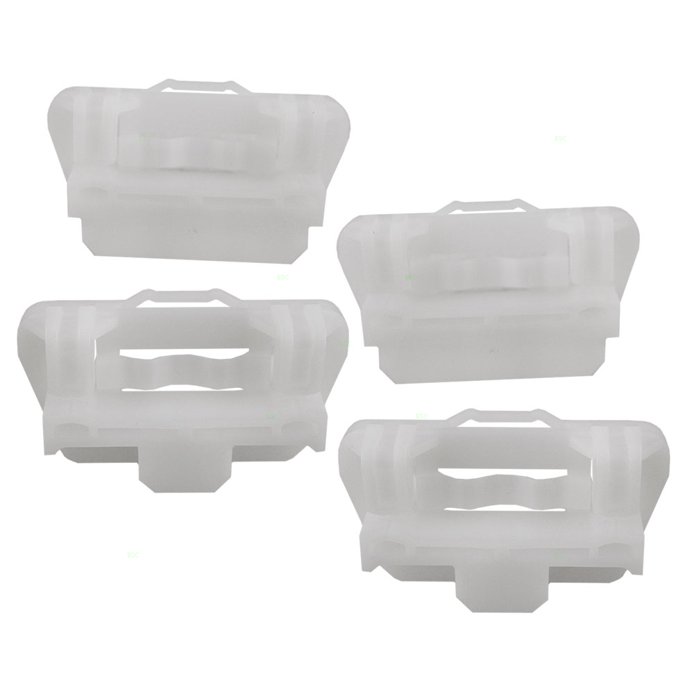 Ford Lincoln Jaguar Set of 4 Front Power Window Lift Regulator Glass