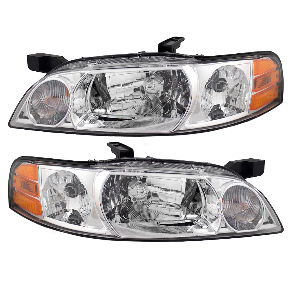 0001 Nissan Altima New Pair Set Halogen Combination