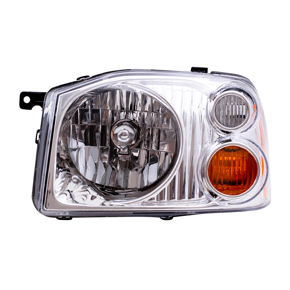 0104 Nissan Frontier Pickup Truck Drivers Headlight Assembly Chrome