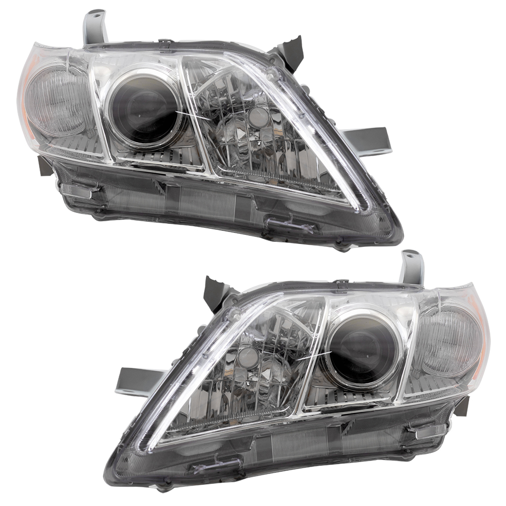 0709 Toyota Camry New Pair Set Headlight Headlamp