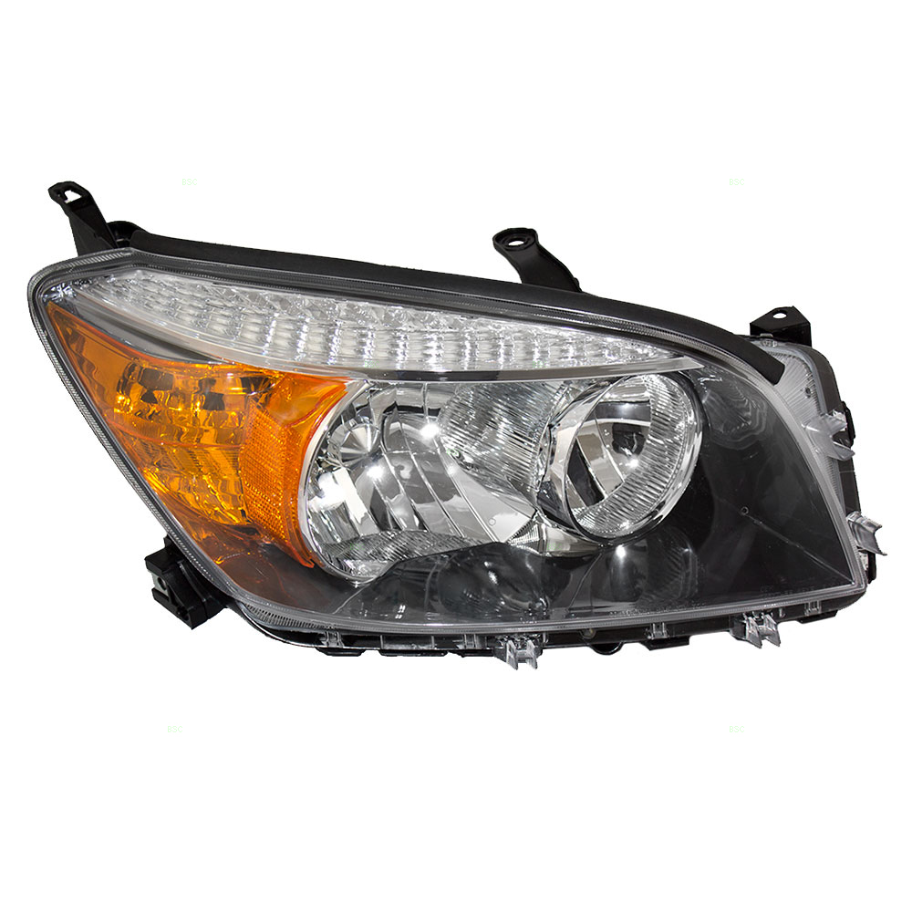 0608 Toyota RAV4 Passengers Headlight Unit w/ Black Bezel