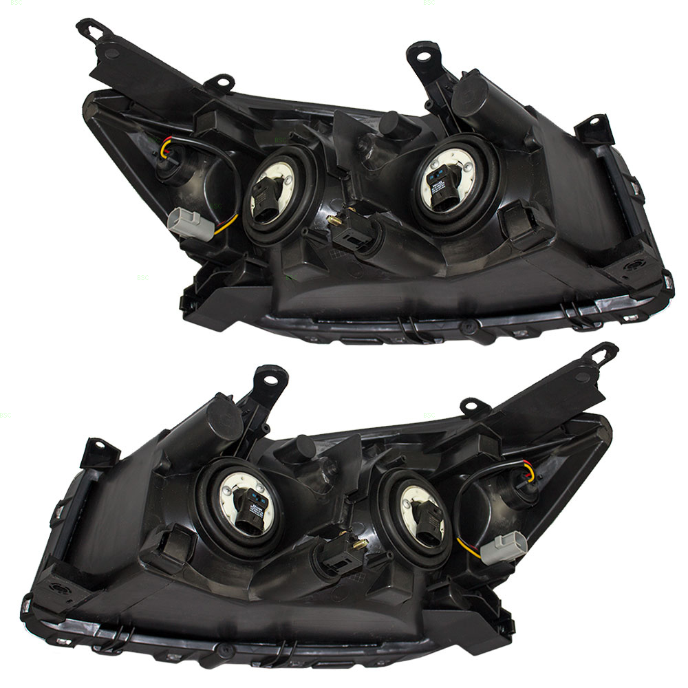 0912 Toyota RAV4 Set of Headlights Grey Bezels