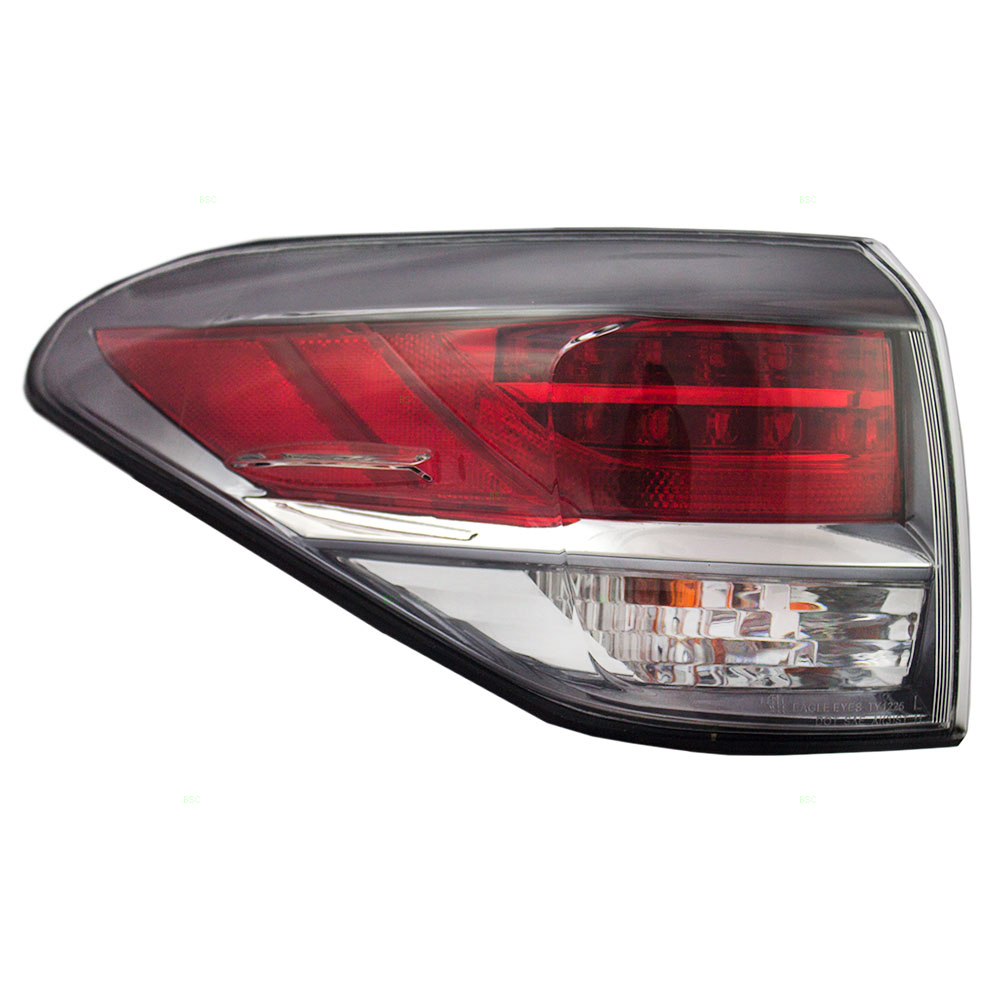 1315 Lexus RX350 RX450h New Drivers Taillight Taillamp Lens Housing Assembly DOT