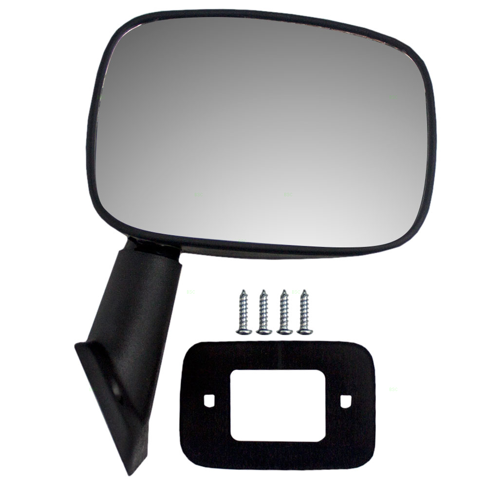7983 Toyota Pickup Truck New Passengers Manual Side View Mirror Glass Housing