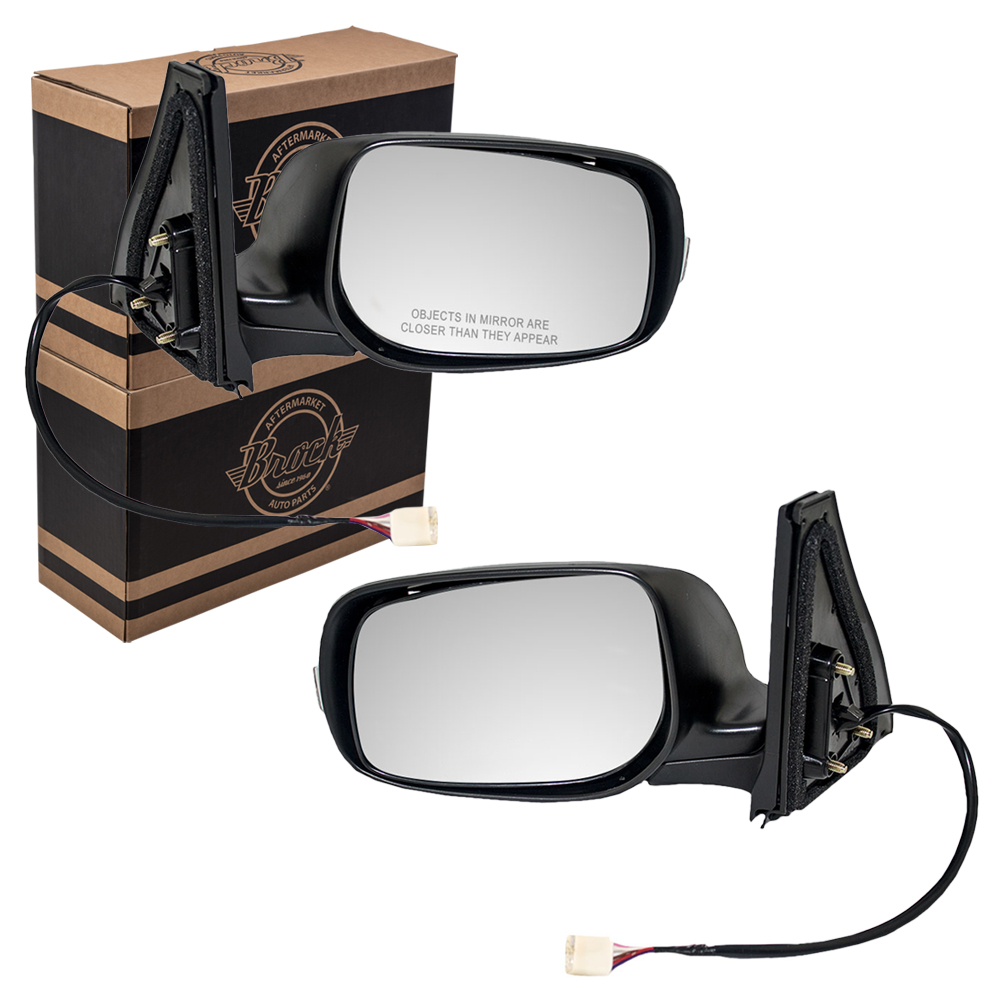0815 Scion xB New Pair Set Power Side View Mirror Glass Housing with Signal