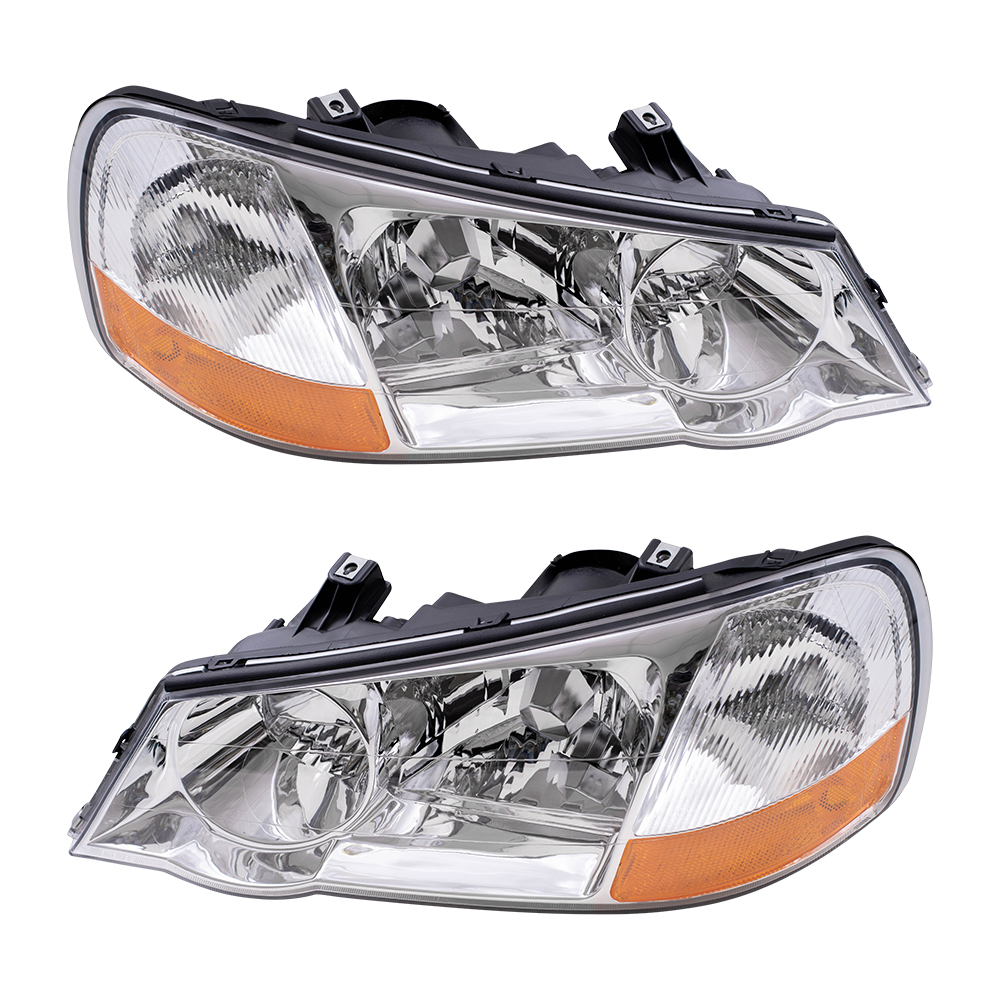 0203 Acura TL New Pair Set Headlight Headlamp Lens