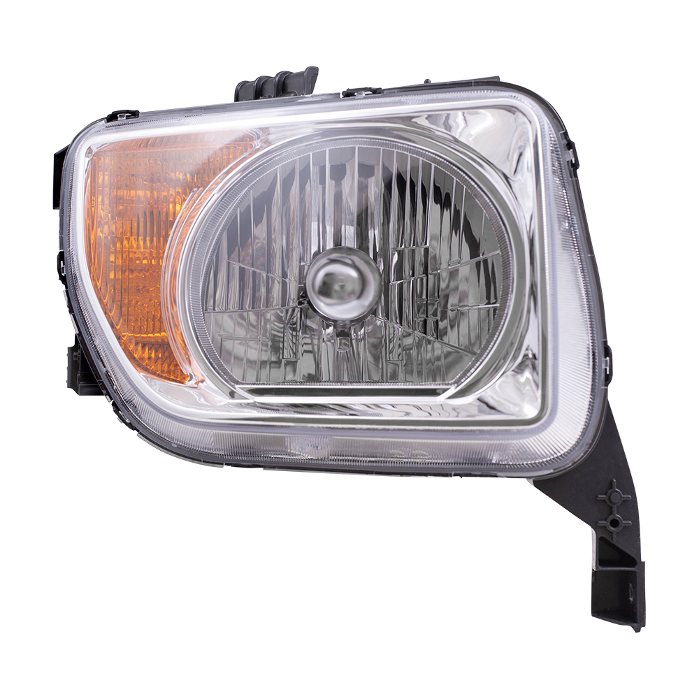 0308 Honda Element Set of Headlights Headlamp Units with Chrome