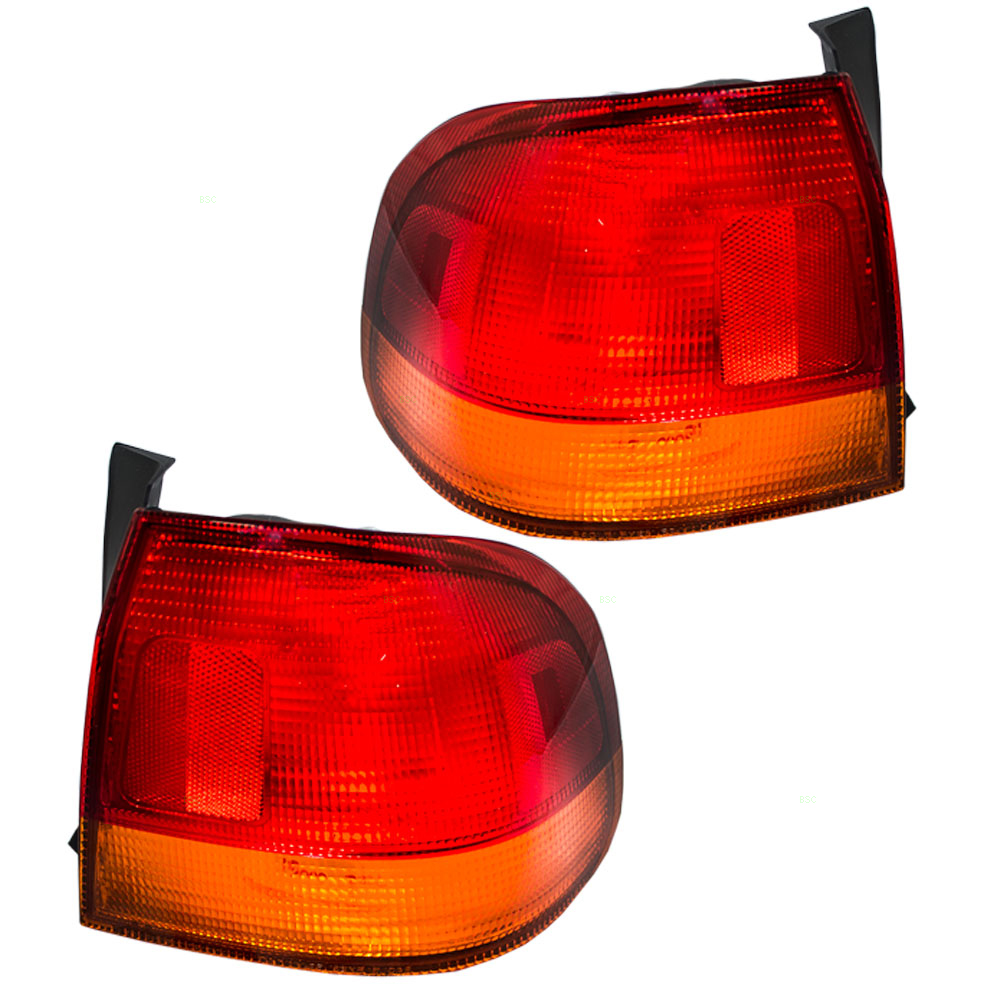 9698 Honda Civic Sedan Set of Taillights Quarter Panel Mounted