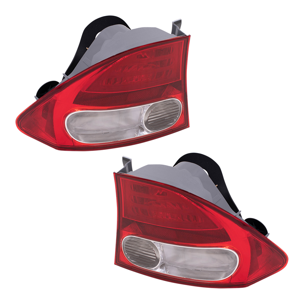 09 10 11 Honda Civic Set of Taillights Quarter Panel Mounted Lenses