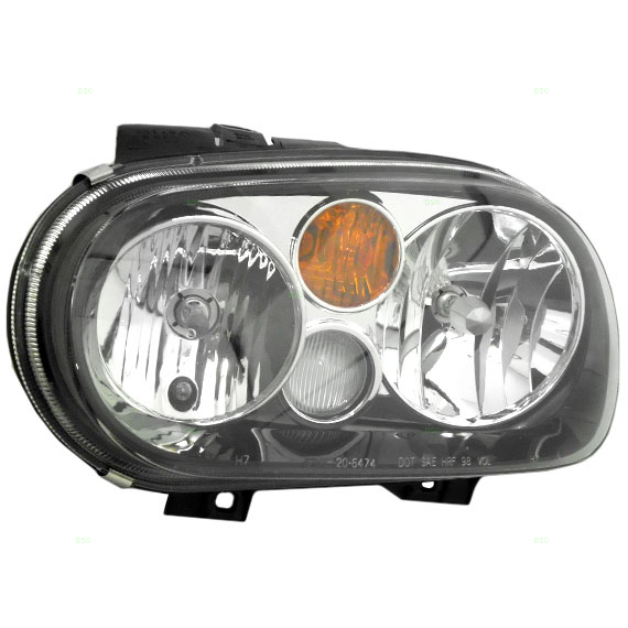 0207 VW Golf GTI Drivers Headlight Assembly with Fog Lights