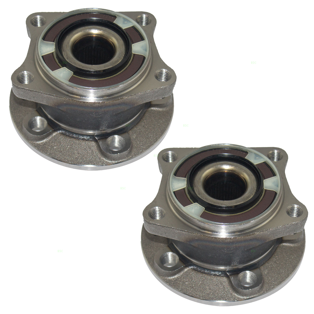 Volvo S60 S80 V70 XC70 New Pair Set Rear Wheel Hub