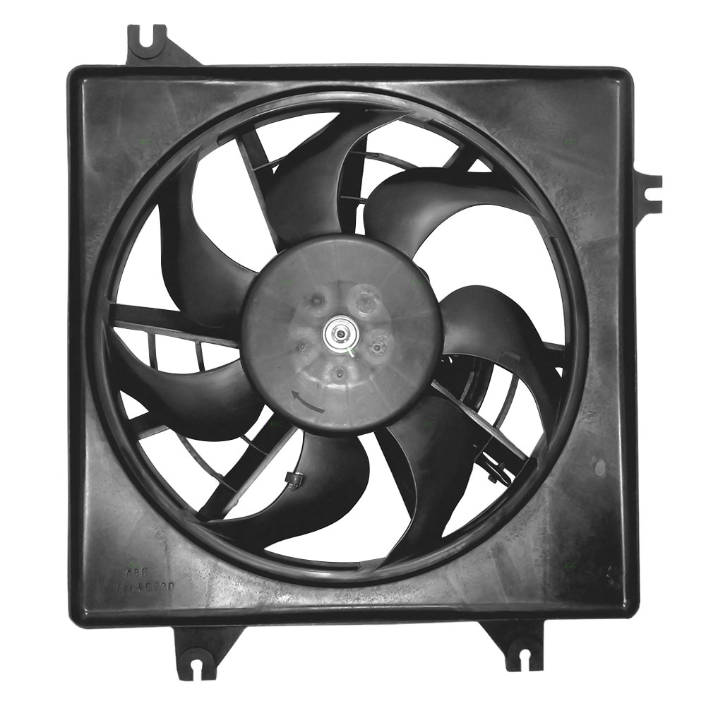 Kia Sephia Spectra AC A/C Condenser Cooling Fan Motor Assembly
