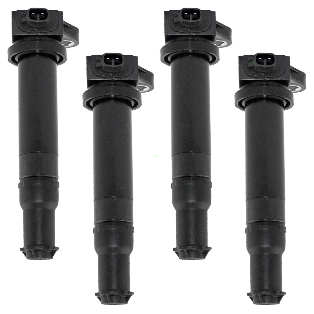 Hyundai Accent Kia Rio Rio5 Rondo 4 Piece Set of Ignition Spark Plug Coils