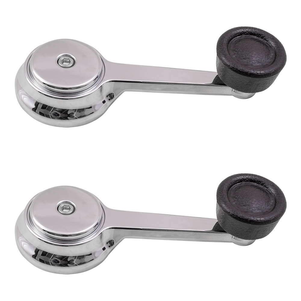 Jeep SUV Pickup Truck Set of Manual Window Crank Chrome Handles with
