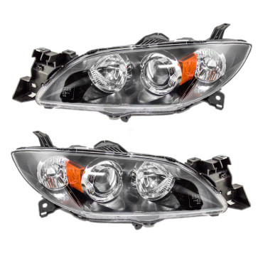 EverydayAutoParts.com - 04-09 Mazda 3 Mazda3 Set of Halogen Type Headlights