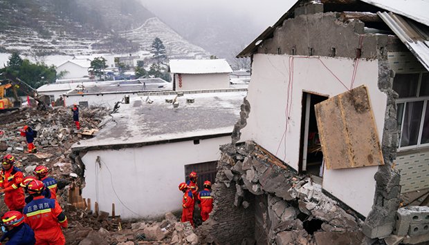 20 pessoas morreram em consequência de um desabamento de terras na china