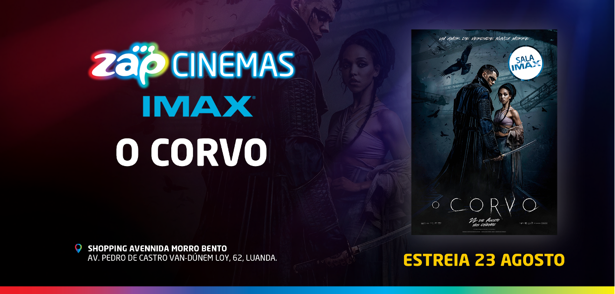 Remake do filme “O Corvo” exibe com tecnologia IMAX no ZAP Cinemas