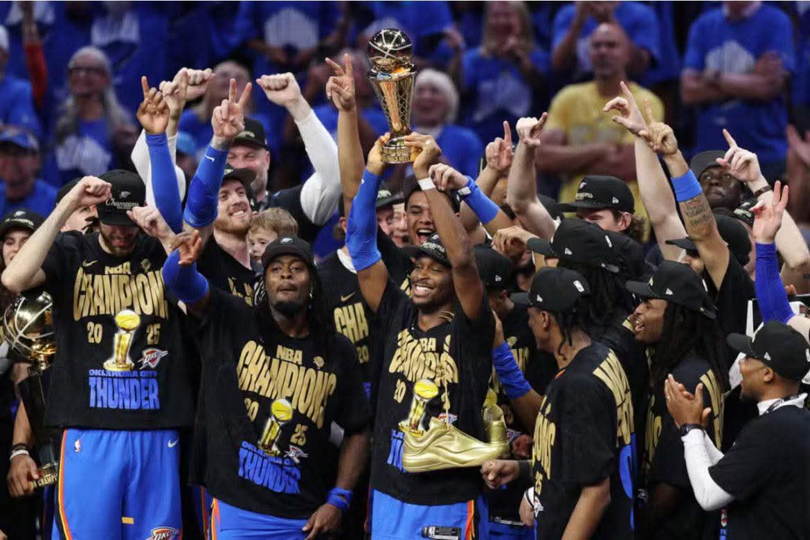 OKLAHOMA CITY THUNDER CONQUISTA O PRIMEIRO TÍTULO DA NBA APÓS VITÓRIA HISTÓRICA SOBRE INDIANA PACERS 