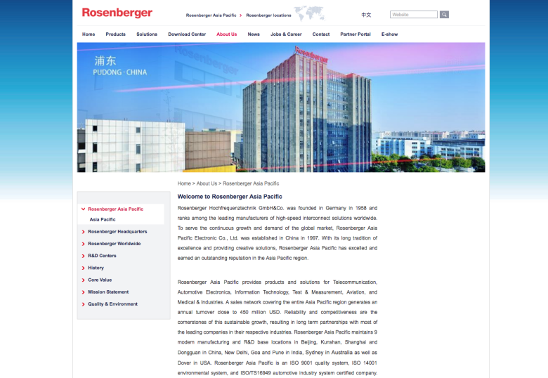 An example of an outdated website in my search