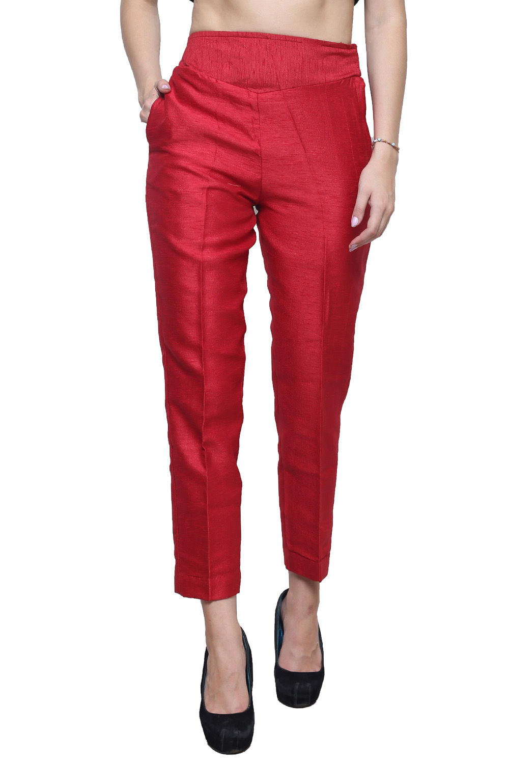 red pencil pants