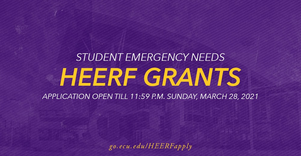 HEERF Grant Application Process The ECU Parent and Family Portal