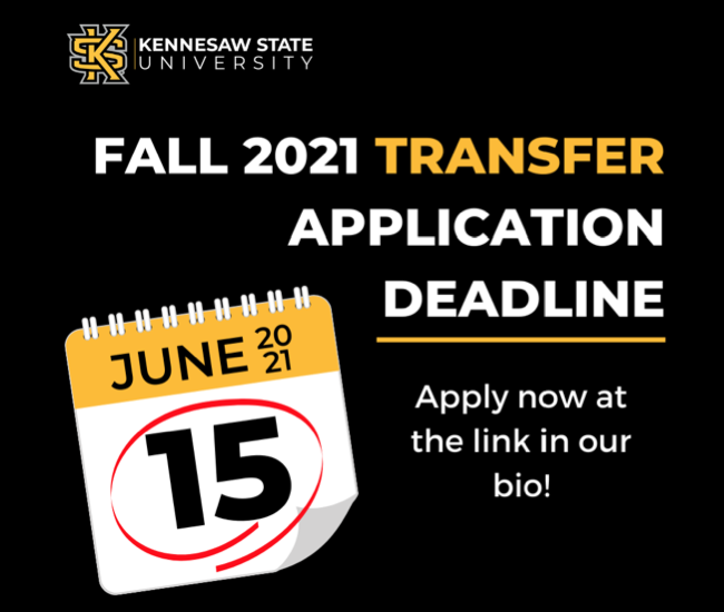 The fall 2021 transfer application deadline is june owl family hub