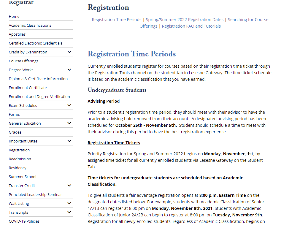Registration Begins! The Citadel Parent and Family Portal