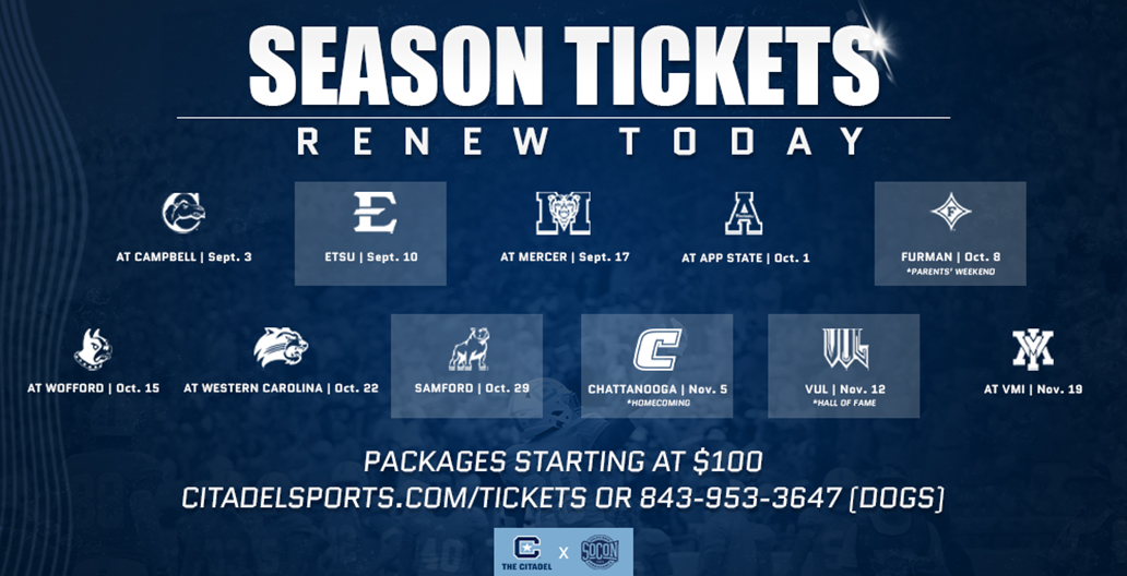 Football Season Ticket Renewal The Citadel Parent and Family Portal