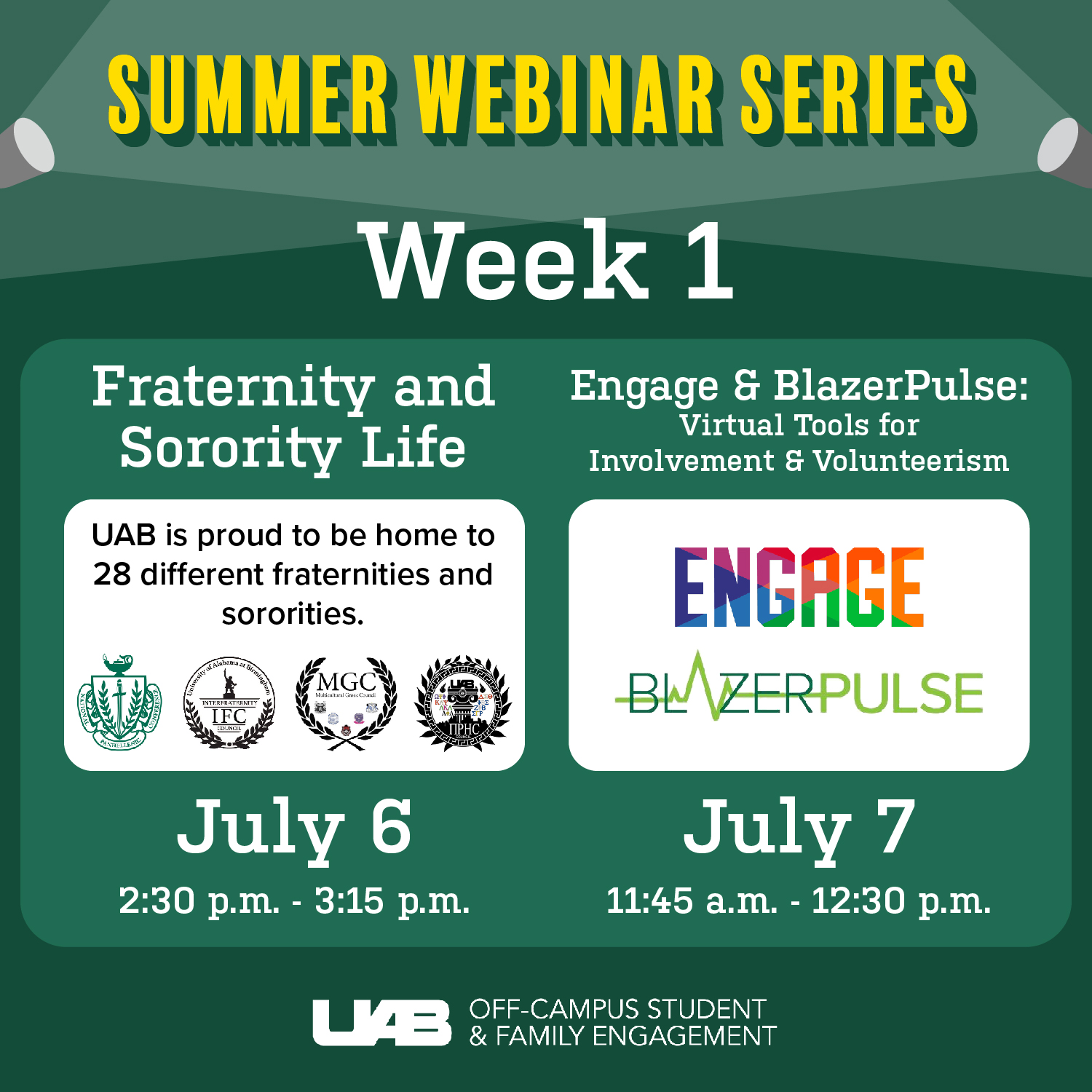 Summer Webinars begin tomorrow The UAB Family Hub