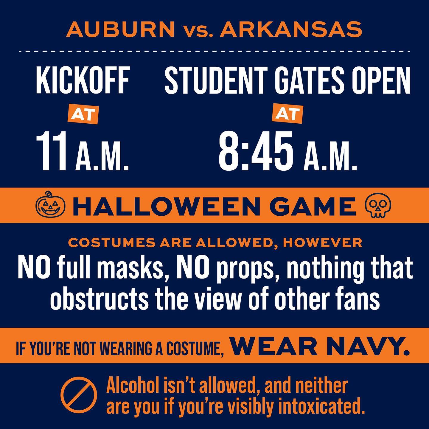 Auburn vs. Arkansas Timely Reminders The Auburn Family Portal