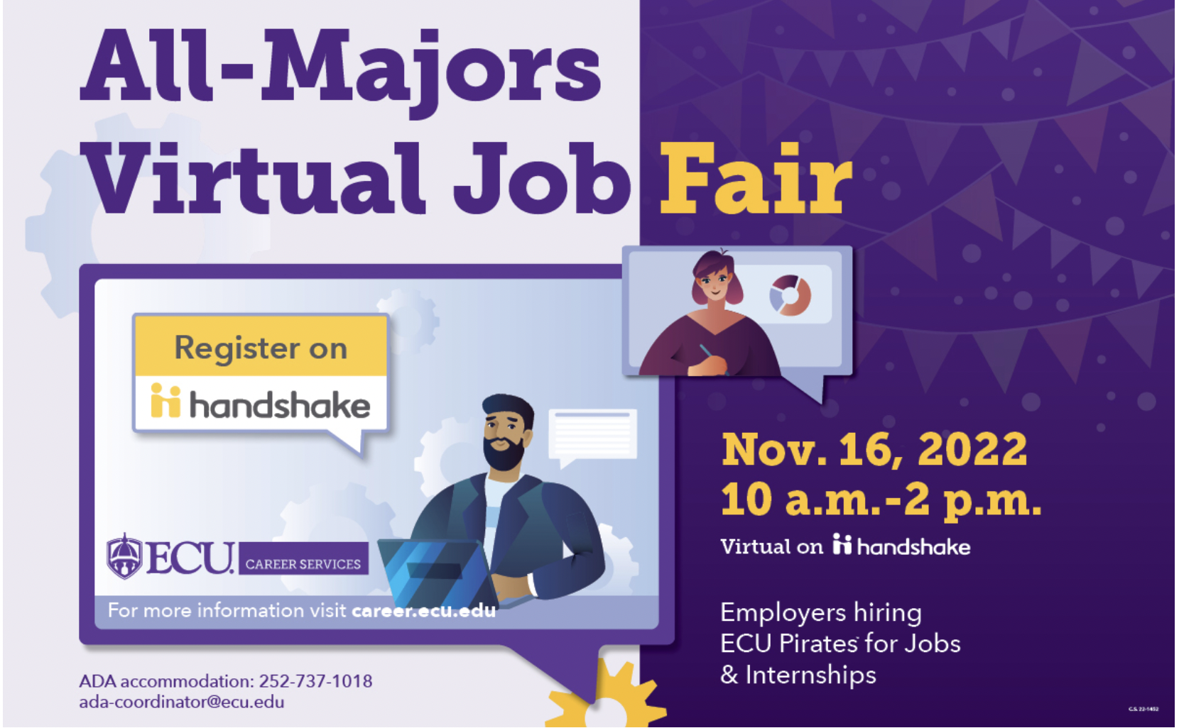 Virtual Job Fair for The ECU Parent and Family Portal