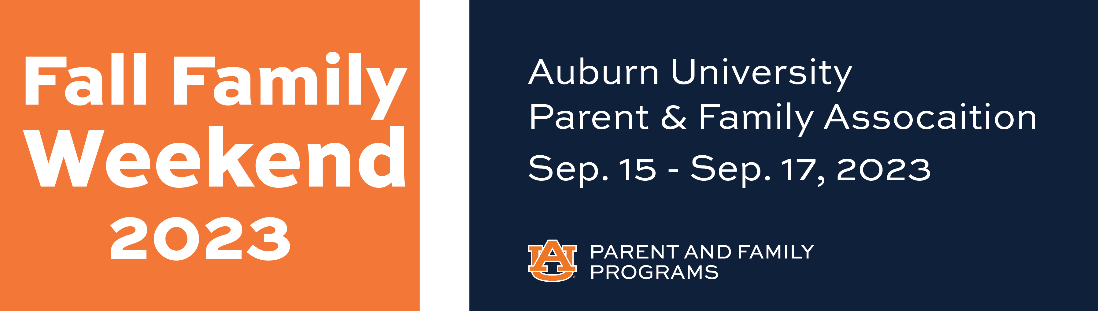 Fall Family Weekend 2023 Sep. 15 17 Auburn Family Portal