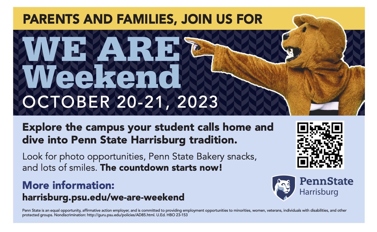 We Are Weekend is coming The Penn State Parent and Family Experience