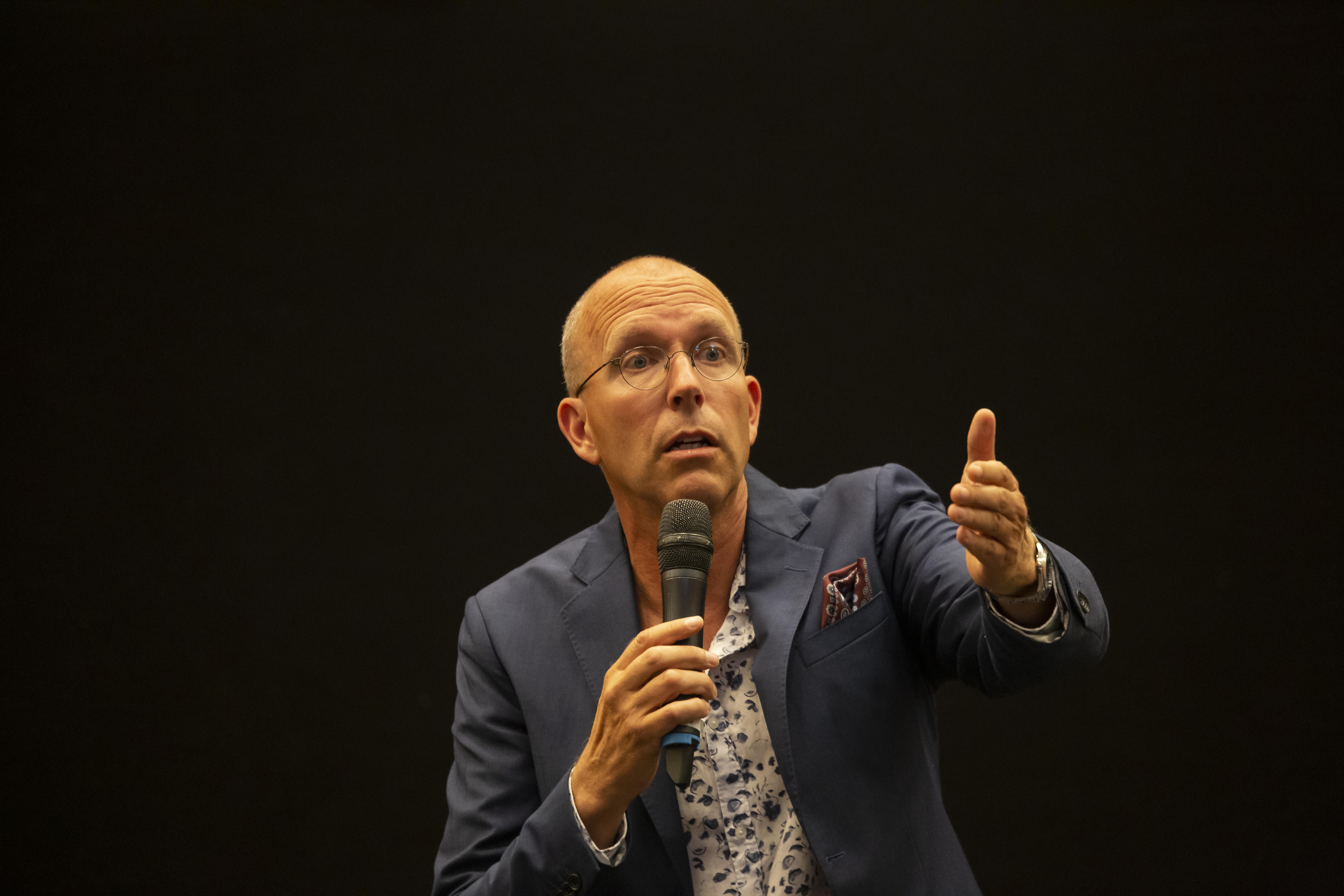 Porträtt komikern Martin Svensson