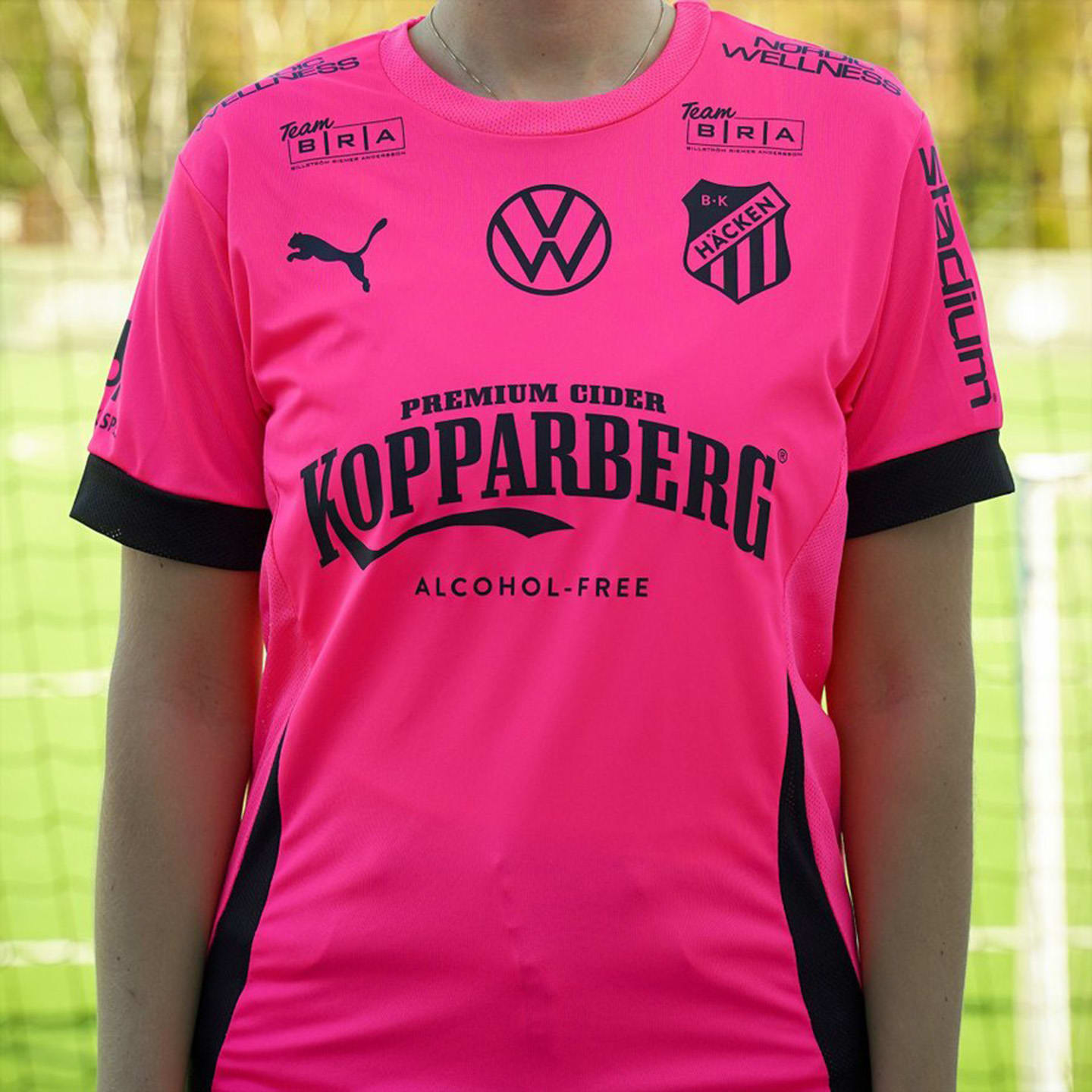 Rosa tröja med tryck Kopparberg