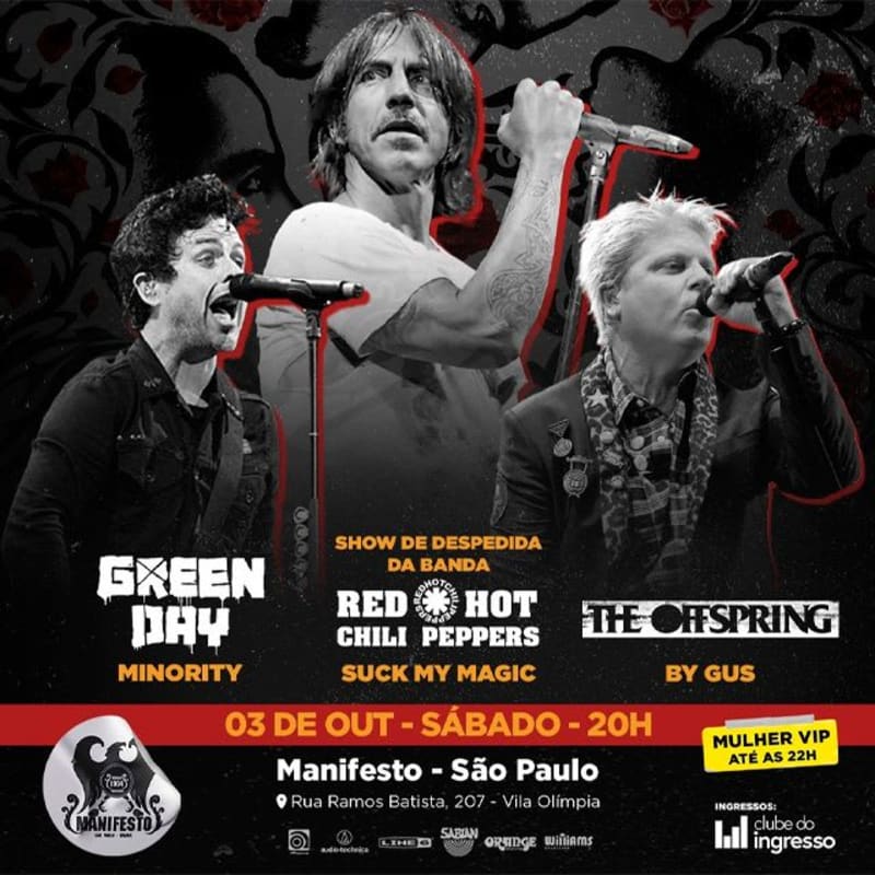 Covers: Green Day - Red Hot Chili Peppers - Offspring @ São Paulo - SP
