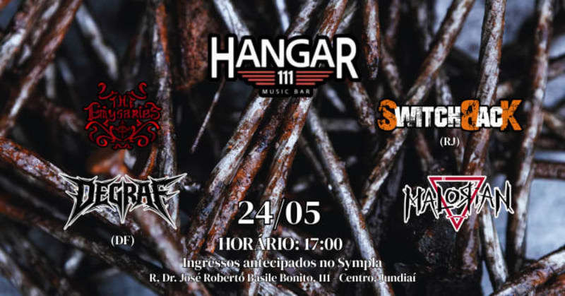 The Emysaries,, Switchback (RJ), Degraf (DF) e Malorian no Hangar 111 - Jundiaí @ Jundiaí - SP