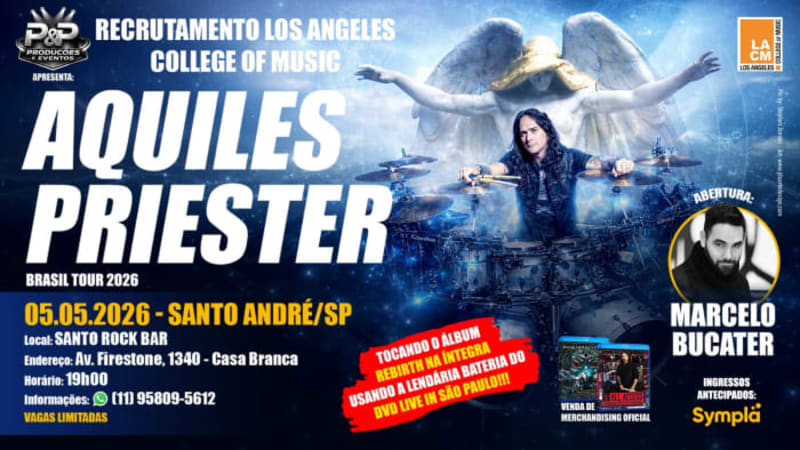 Aquiles Priester Tour Brasil 2026 @ Santo André - SP