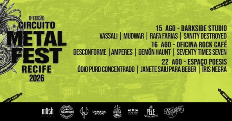 CIRCUITO METAL FEST RECIFE - 2026 (8ª EDIÇÃO) @ Recife - PE