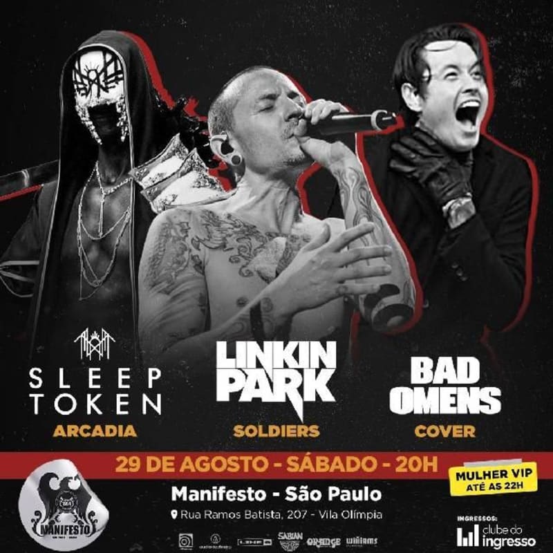 Covers: Sleep Token - Linkin Park - Bad Omens @ São Paulo - SP