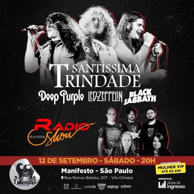 Covers: Santíssima Trindade e Rádio Show @ São Paulo - SP