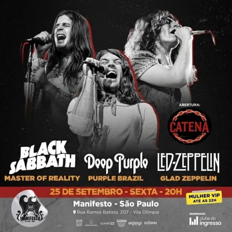 Covers: Black Sabbath - Deep Purple - Led Zeppelin @ São Paulo - SP