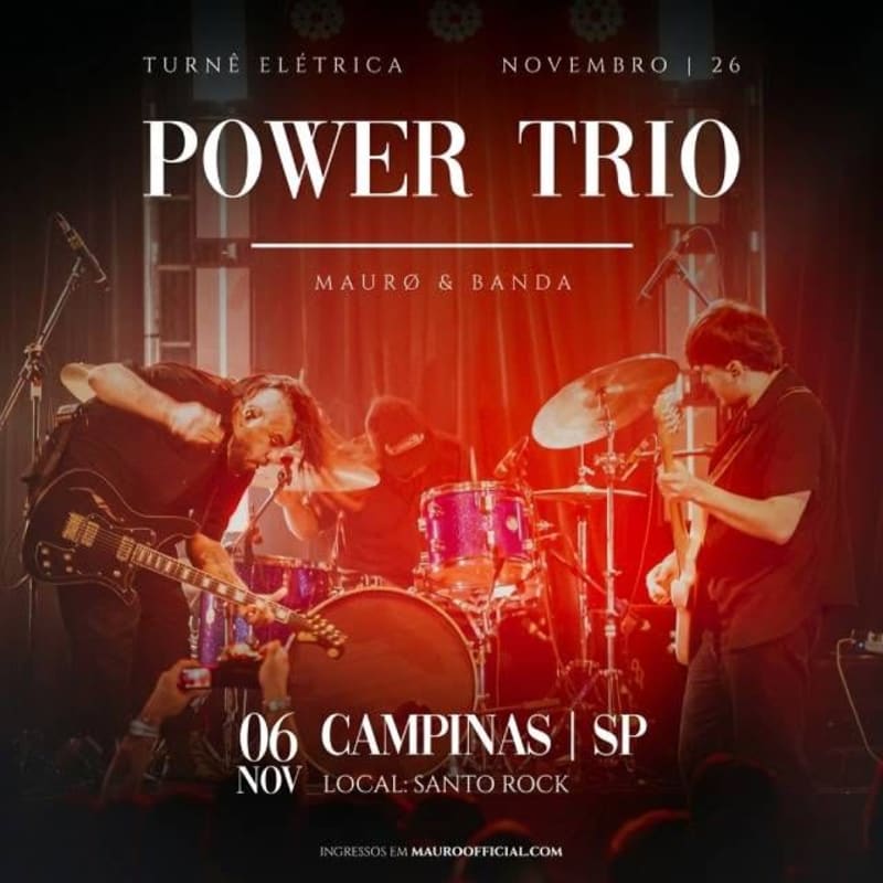 Mauro Power Trio - Campinas @ Campinas - SP