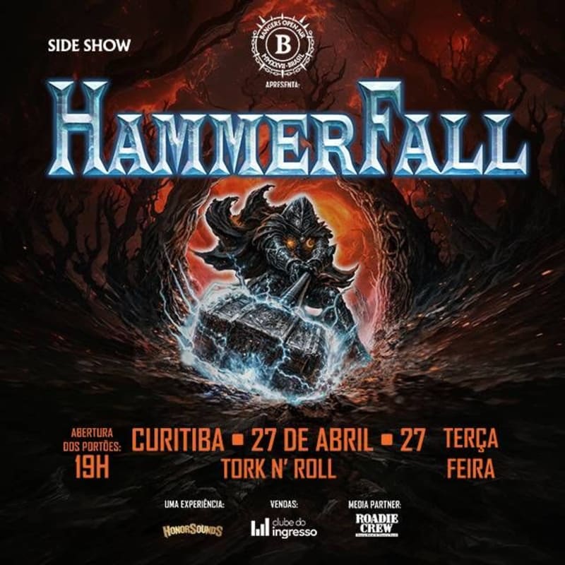 HammerFall - Glory To The Brave & Hymns Latin América 2027 - Curitiba @ Curitiba - PR