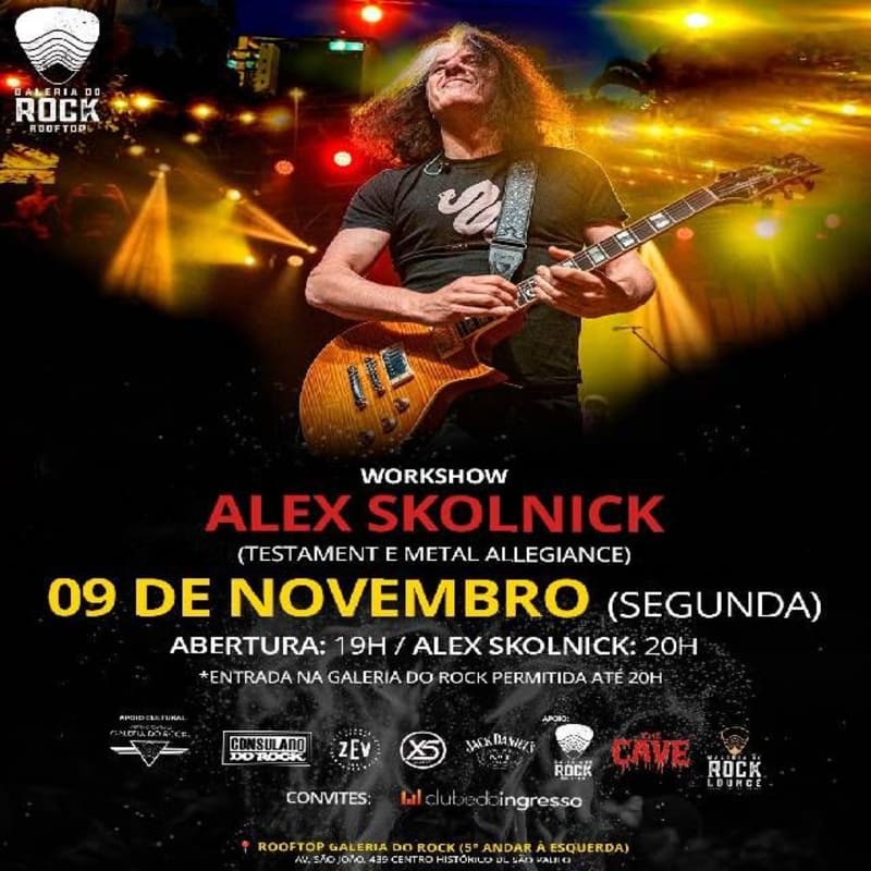 Alex Skolnick (Testament - Metal Allegiance) Workshow @ São Paulo - SP