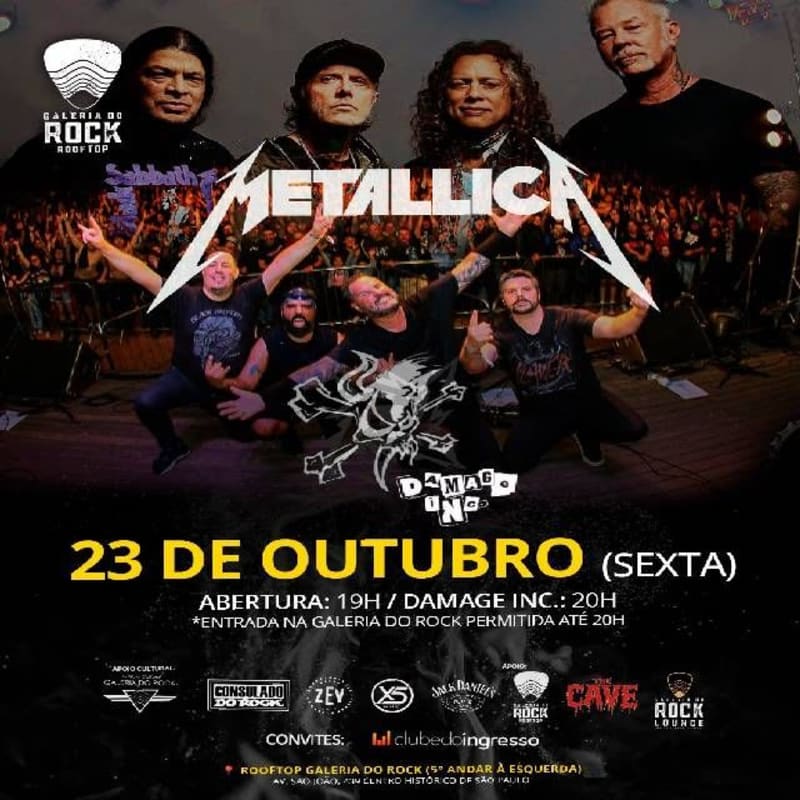 Metallica (Damage Inc.) @ São Paulo - SP